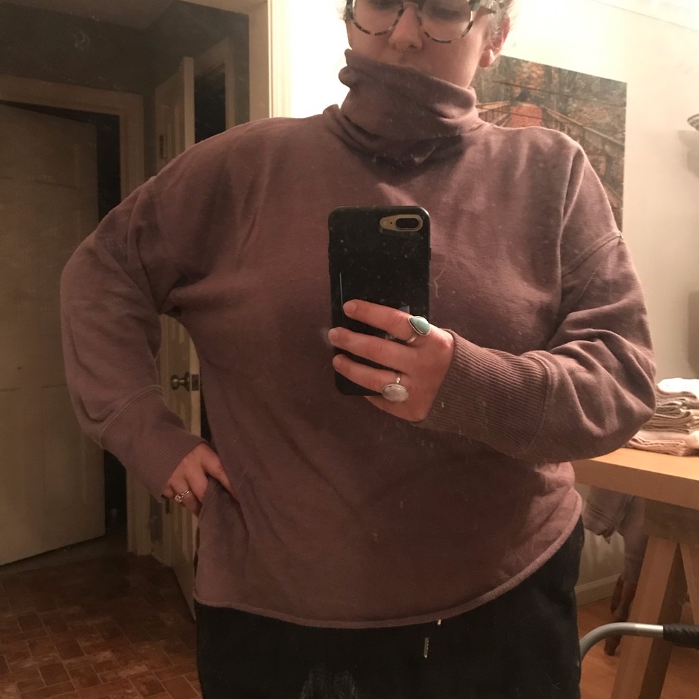 Aerie Oversized Turtleneck Sweatshirt